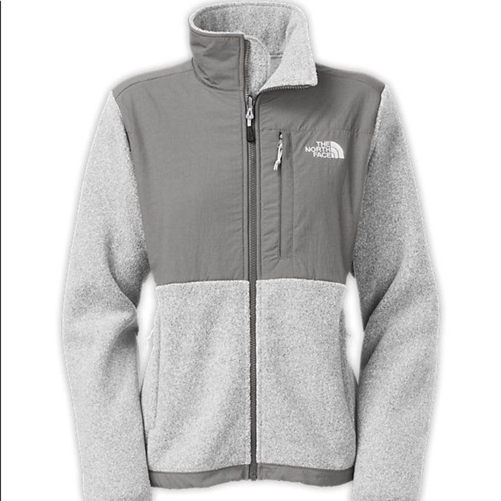 The north face Denali fleece gray jacket